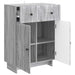 Bufet cu sertar Sonoma gri 66 x 34,5 x 90 cm Lemn prelucrat - WALTI WALTI