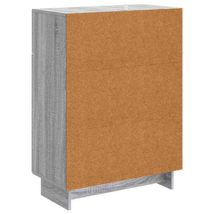 Bufet cu sertar Sonoma gri 66 x 34,5 x 90 cm Lemn prelucrat - WALTI WALTI