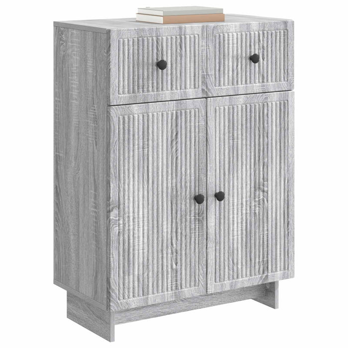 Bufet cu sertar Sonoma gri 66 x 34,5 x 90 cm Lemn prelucrat - WALTI WALTI