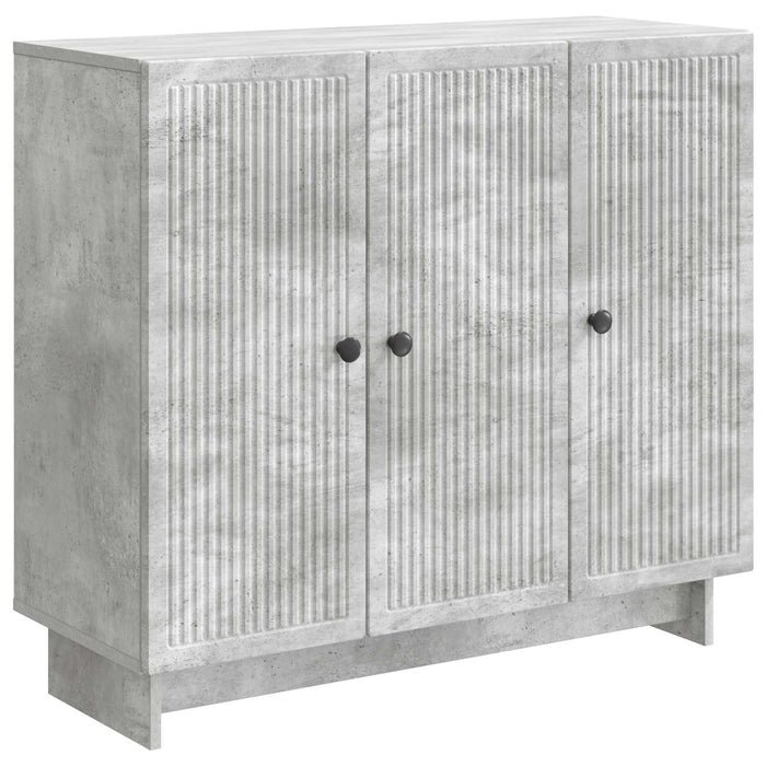 Bufet Gri Beton 89 x 34,5 x 80 cm Lemn prelucrat - WALTI WALTI