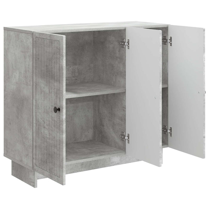 Bufet Gri Beton 89 x 34,5 x 80 cm Lemn prelucrat - WALTI WALTI