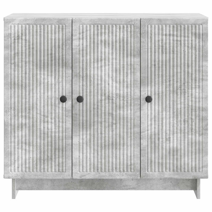 Bufet Gri Beton 89 x 34,5 x 80 cm Lemn prelucrat - WALTI WALTI