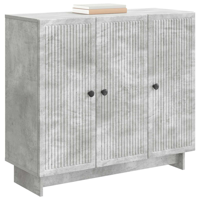 Bufet Gri Beton 89 x 34,5 x 80 cm Lemn prelucrat - WALTI WALTI