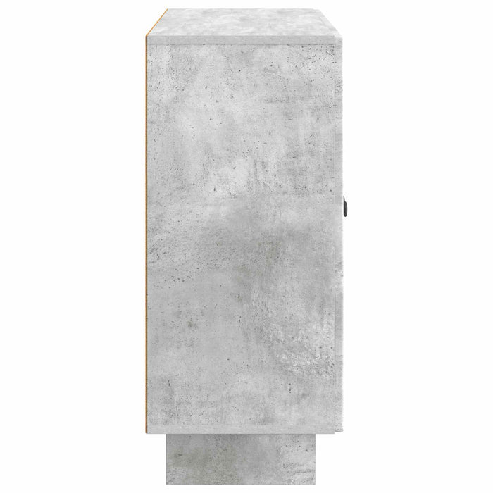 Bufet Gri Beton 89 x 34,5 x 80 cm Lemn prelucrat - WALTI WALTI