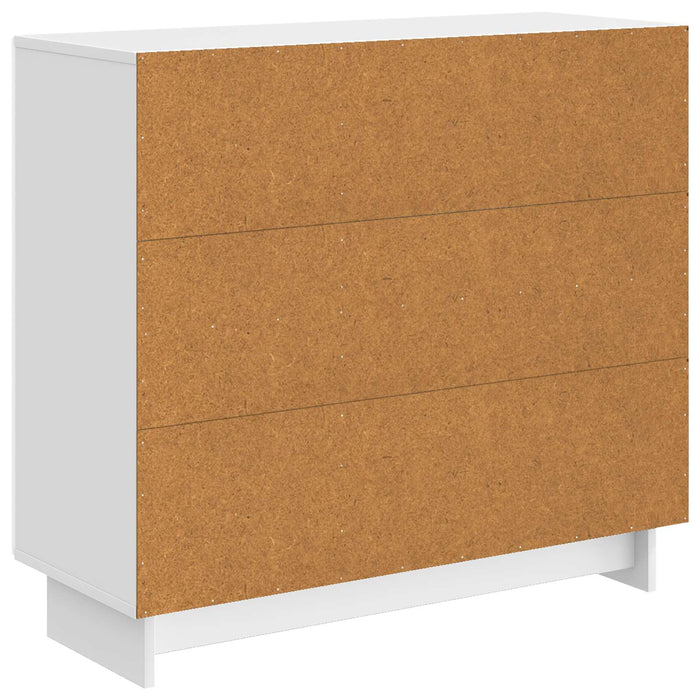 Bufet Alb foarte lucios 89 x 34,5 x 80 cm Lemn prelucrat - WALTI WALTI