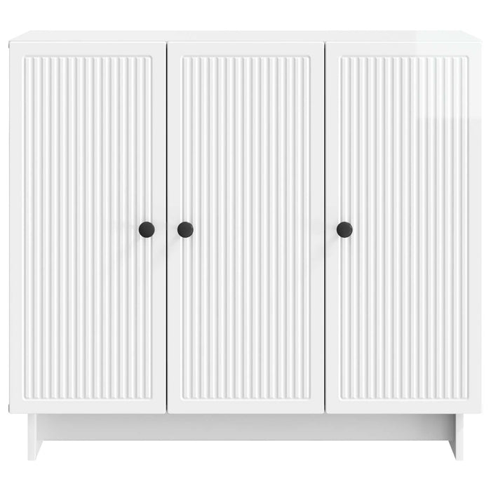 Bufet Alb foarte lucios 89 x 34,5 x 80 cm Lemn prelucrat - WALTI WALTI