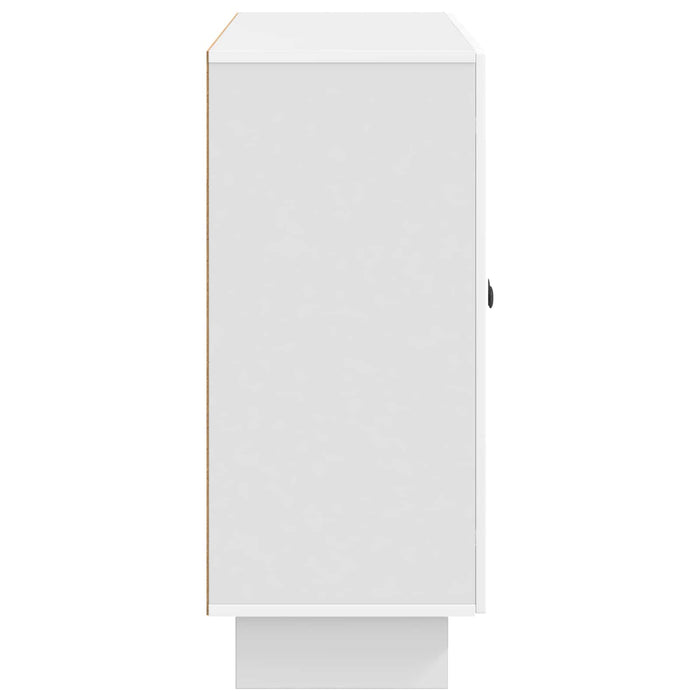 Bufet Alb foarte lucios 89 x 34,5 x 80 cm Lemn prelucrat - WALTI WALTI