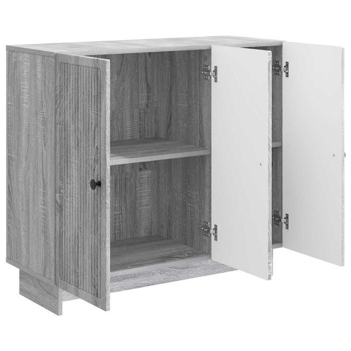 Bufet Sonoma gri 89 x 34,5 x 80 cm Lemn prelucrat - WALTI WALTI