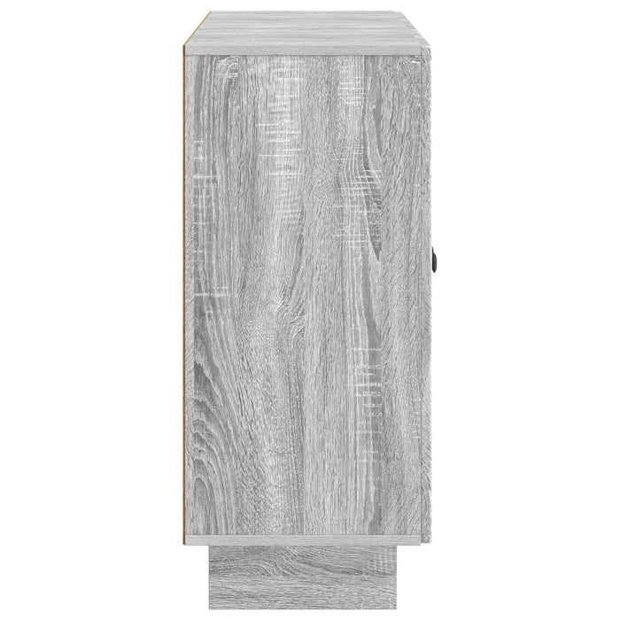 Bufet Sonoma gri 89 x 34,5 x 80 cm Lemn prelucrat - WALTI WALTI