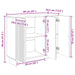 Bufet Lemn vechi 89 x 34,5 x 80 cm Lemn prelucrat - WALTI WALTI