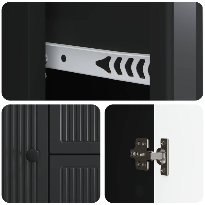 Bufet cu sertar Negru 89 x 34,5 x 60 cm Lemn prelucrat - WALTI WALTI