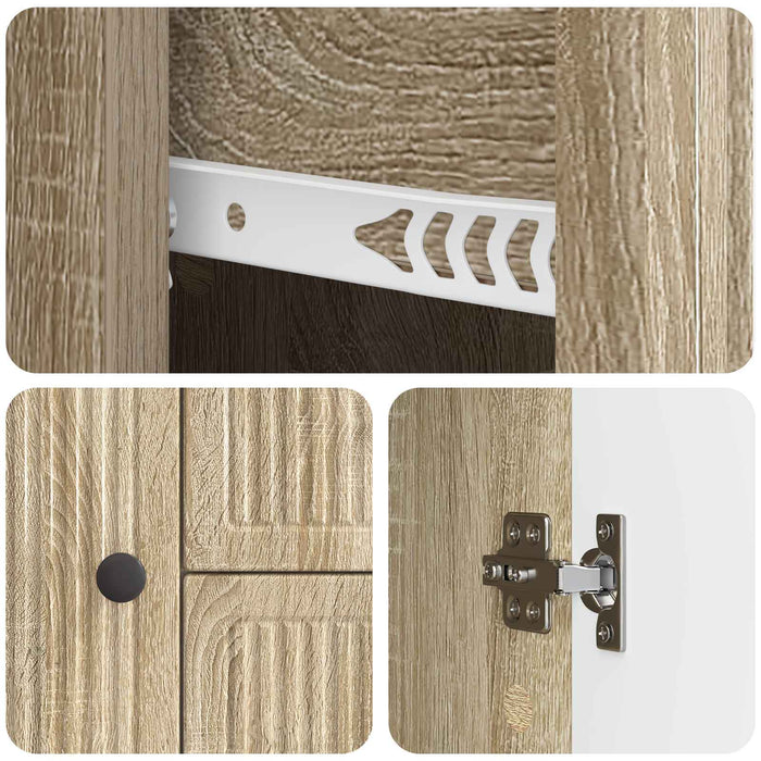 Bufet cu sertar Stejar Sonoma 89 x 34,5 x 60 cm Lemn prelucrat - WALTI WALTI