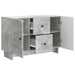 Bufet cu sertar Gri Beton 89 x 34,5 x 60 cm Lemn prelucrat - WALTI WALTI