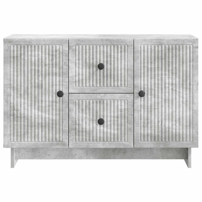 Bufet cu sertar Gri Beton 89 x 34,5 x 60 cm Lemn prelucrat - WALTI WALTI