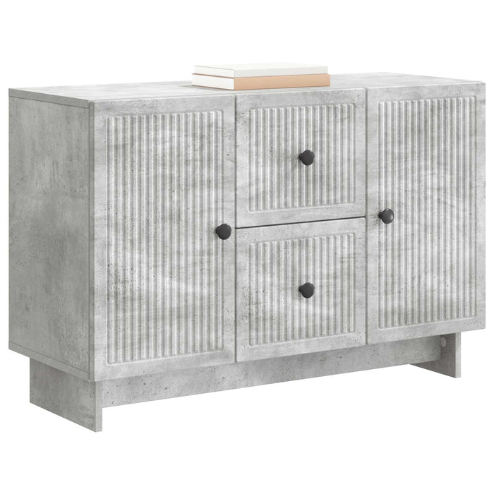 Bufet cu sertar Gri Beton 89 x 34,5 x 60 cm Lemn prelucrat - WALTI WALTI
