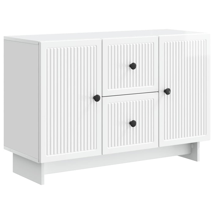 Bufet Alb foarte lucios 89 x 34,5 x 60 cm Lemn prelucrat - WALTI WALTI