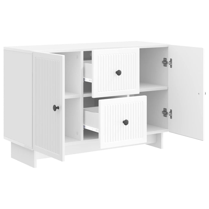 Bufet Alb foarte lucios 89 x 34,5 x 60 cm Lemn prelucrat - WALTI WALTI