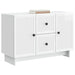 Bufet Alb foarte lucios 89 x 34,5 x 60 cm Lemn prelucrat - WALTI WALTI