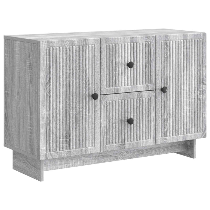 Bufet cu sertar Sonoma gri 89 x 34,5 x 60 cm Lemn prelucrat - WALTI WALTI