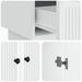 Bufet Alb 66 x 34,5 x 95 cm Lemn prelucrat - WALTI WALTI