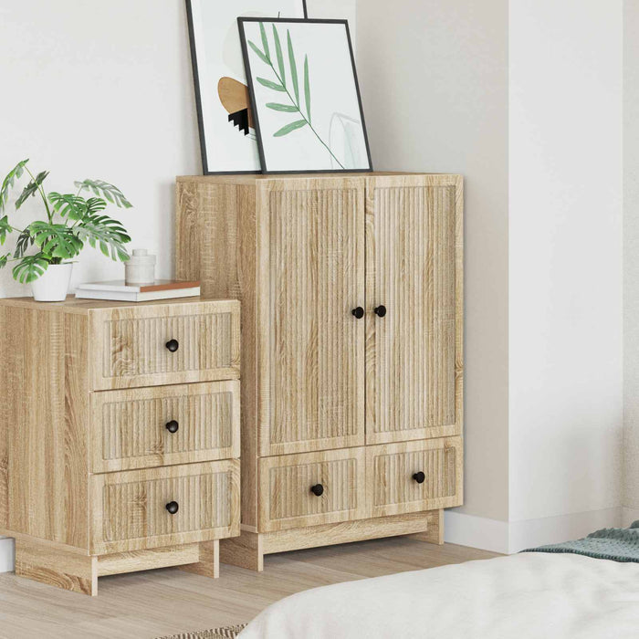 Bufet Stejar Sonoma 66 x 34,5 x 95 cm Lemn prelucrat - WALTI WALTI
