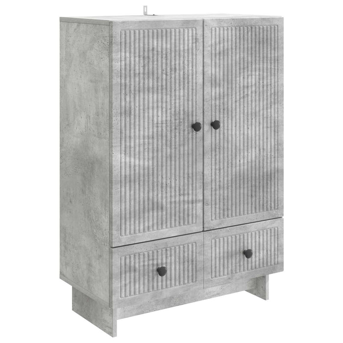 Bufet Gri Beton 66 x 34,5 x 95 cm Lemn prelucrat - WALTI WALTI