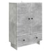 Bufet Gri Beton 66 x 34,5 x 95 cm Lemn prelucrat - WALTI WALTI