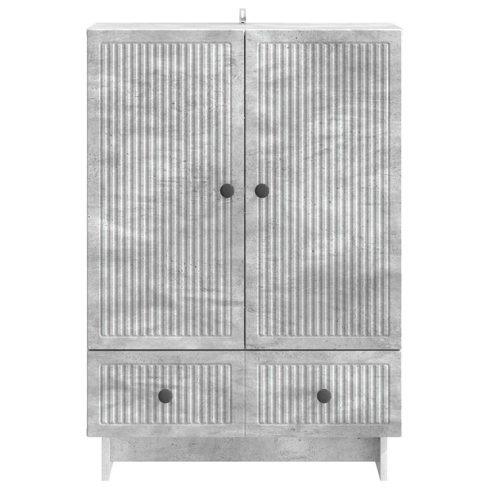 Bufet Gri Beton 66 x 34,5 x 95 cm Lemn prelucrat - WALTI WALTI