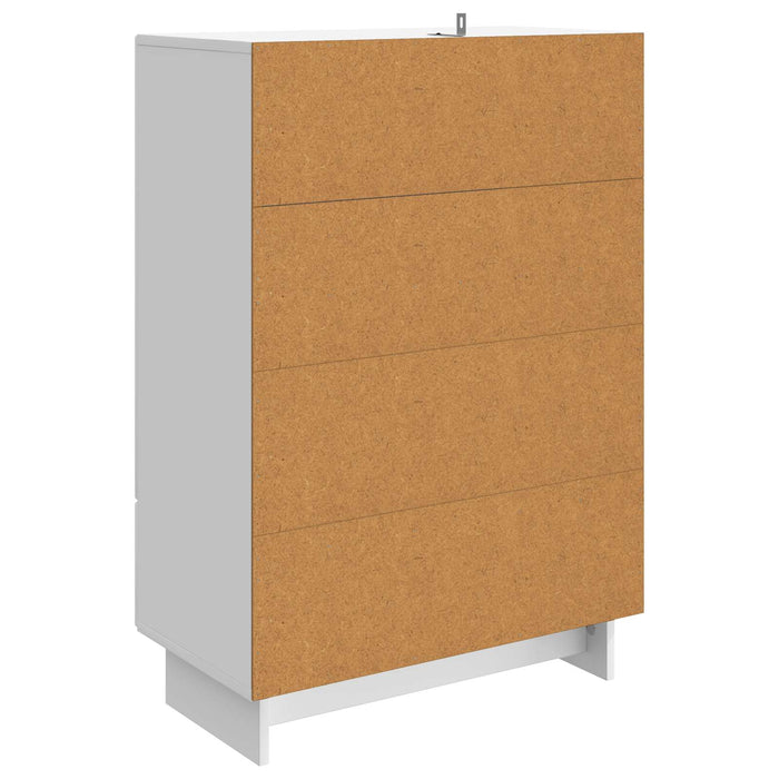 Bufet Alb Lucios 66 x 34,5 x 95 cm Lemn prelucrat - WALTI WALTI