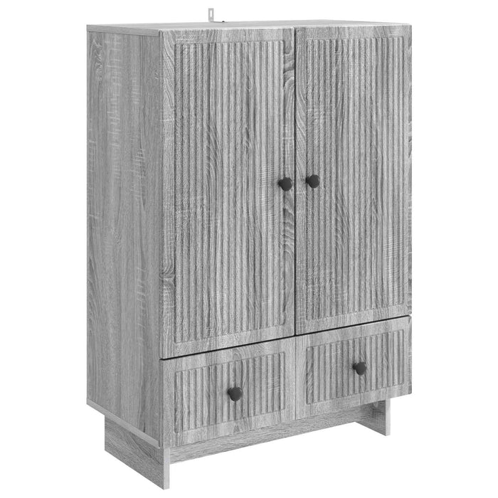 Bufet Sonoma gri 66 x 34,5 x 95 cm Lemn prelucrat - WALTI WALTI