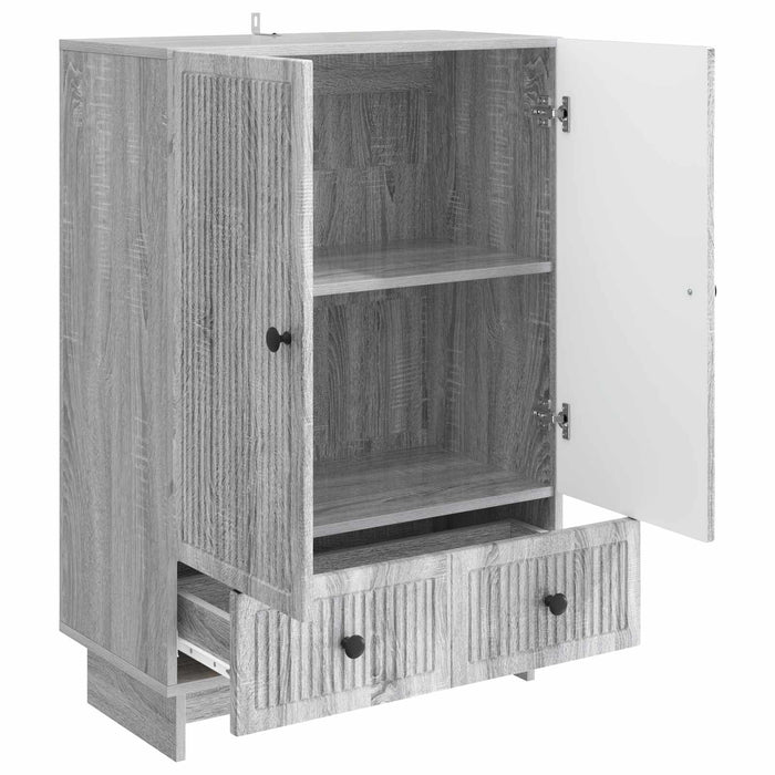 Bufet Sonoma gri 66 x 34,5 x 95 cm Lemn prelucrat - WALTI WALTI