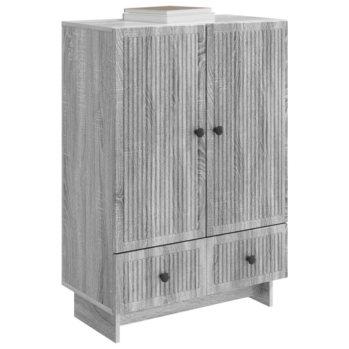 Bufet Sonoma gri 66 x 34,5 x 95 cm Lemn prelucrat - WALTI WALTI