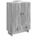 Bufet Sonoma gri 66 x 34,5 x 95 cm Lemn prelucrat - WALTI WALTI