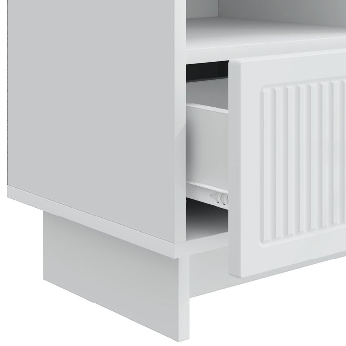 Cabinet TV cu sertar Alb 102 x 34,5 x 50 cm Lemn prelucrat - WALTI WALTI