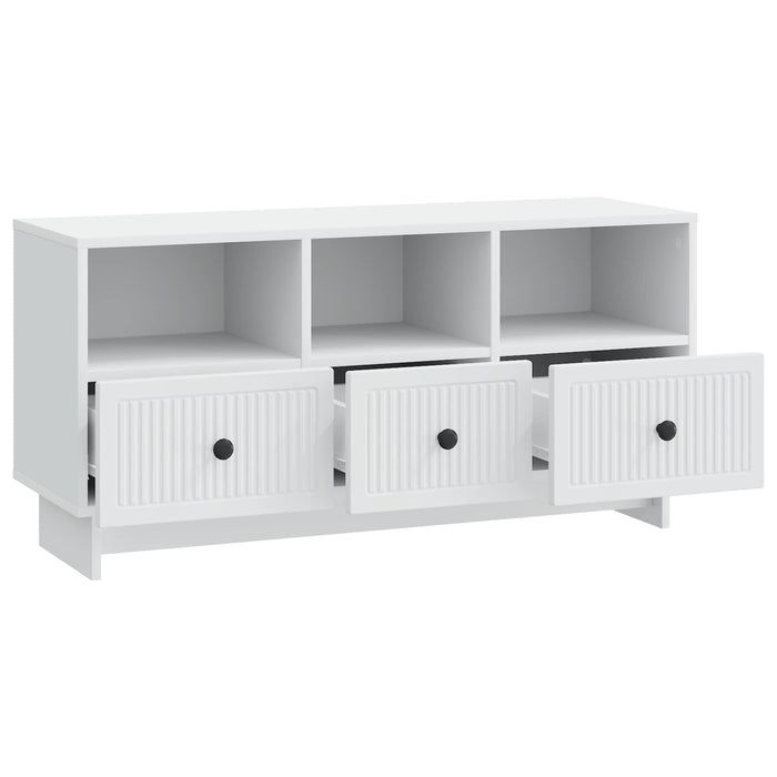 Cabinet TV cu sertar Alb 102 x 34,5 x 50 cm Lemn prelucrat - WALTI WALTI