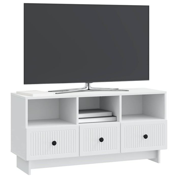 Cabinet TV cu sertar Alb 102 x 34,5 x 50 cm Lemn prelucrat - WALTI WALTI