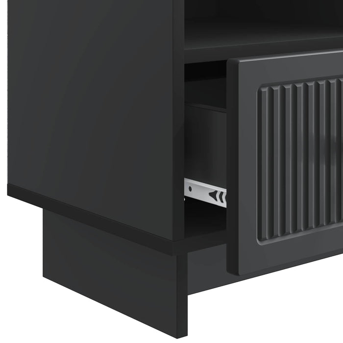 Cabinet TV cu sertar Negru 102 x 34,5 x 50 cm Lemn prelucrat - WALTI WALTI