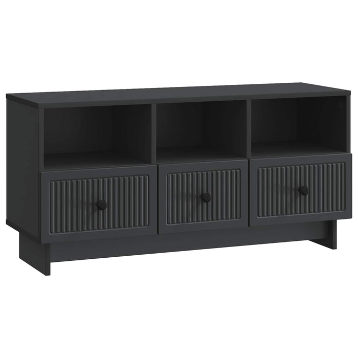 Cabinet TV cu sertar Negru 102 x 34,5 x 50 cm Lemn prelucrat - WALTI WALTI