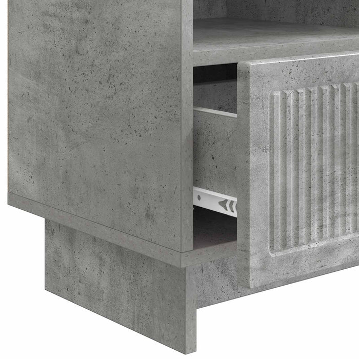Cabinet TV Gri Beton 102 x 34,5 x 50 cm Lemn prelucrat - WALTI WALTI