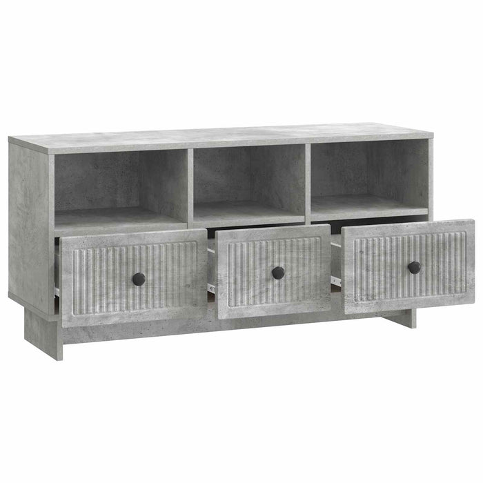 Cabinet TV Gri Beton 102 x 34,5 x 50 cm Lemn prelucrat - WALTI WALTI