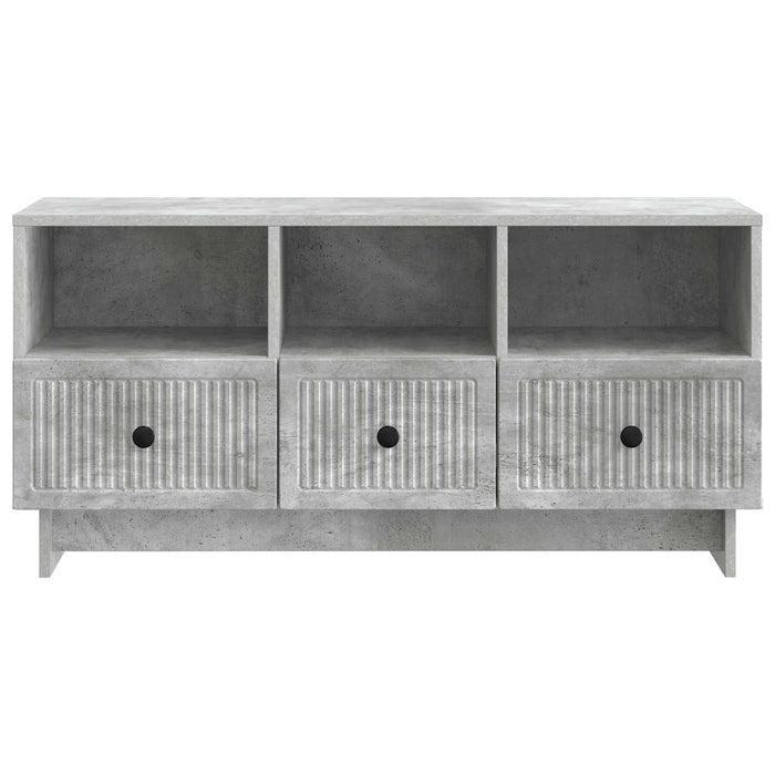 Cabinet TV Gri Beton 102 x 34,5 x 50 cm Lemn prelucrat - WALTI WALTI