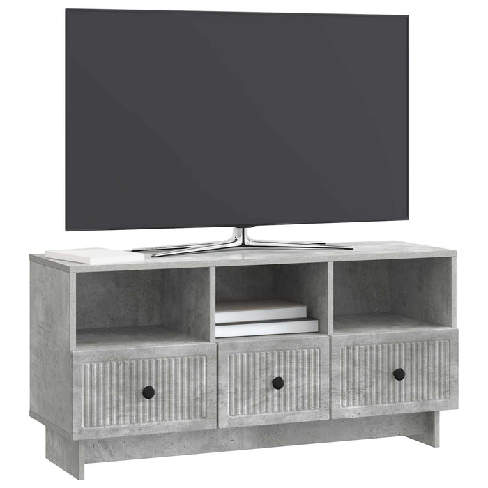 Cabinet TV Gri Beton 102 x 34,5 x 50 cm Lemn prelucrat - WALTI WALTI