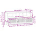 Cabinet TV Gri Beton 102 x 34,5 x 50 cm Lemn prelucrat - WALTI WALTI