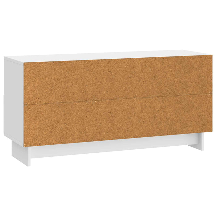 Cabinet TV Alb foarte lucios 102 x 34,5 x 50 cm Lemn prelucrat - WALTI WALTI