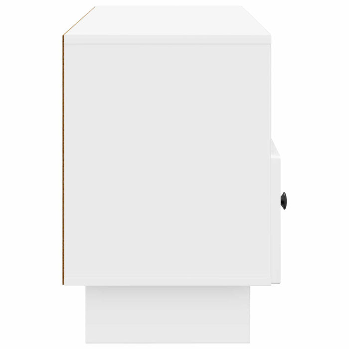 Cabinet TV Alb foarte lucios 102 x 34,5 x 50 cm Lemn prelucrat - WALTI WALTI