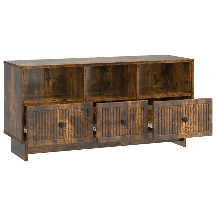 Cabinet TV Stejar fumuriu 102 x 34,5 x 50 cm Lemn prelucrat - WALTI WALTI