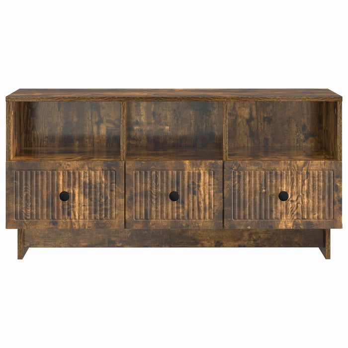 Cabinet TV Stejar fumuriu 102 x 34,5 x 50 cm Lemn prelucrat - WALTI WALTI
