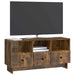 Cabinet TV Stejar fumuriu 102 x 34,5 x 50 cm Lemn prelucrat - WALTI WALTI