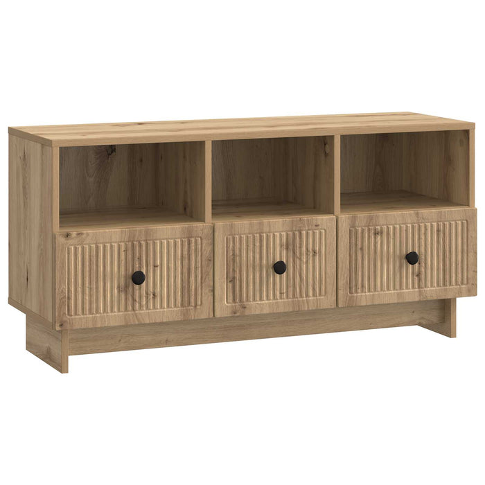 Cabinet TV Stejar Artizanal 102 x 34,5 x 50 cm Lemn prelucrat - WALTI WALTI