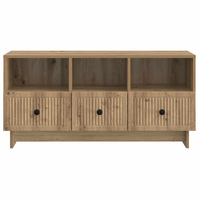 Cabinet TV Stejar Artizanal 102 x 34,5 x 50 cm Lemn prelucrat - WALTI WALTI